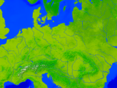 Europa-Mittel Vegetation 1600x1200